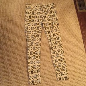 Zara Printed Skinny Jeans